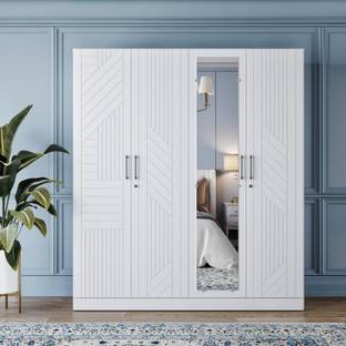 Wakefit Tyrian Engineered Wood 4 Door Wardrobe