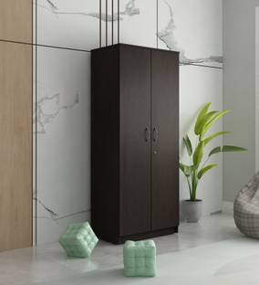 SIVOM SIVOM CAMBRIDGE Multipurpose 2 Door Wardrobe / Spacious 5 Shelves With 2 Drawer Engineered Wood 2 Door Wardrobe