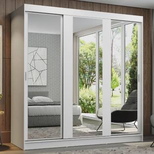 Madesa Reno Couple Wardrobe Engineered Wood 3 Door Wardrobe