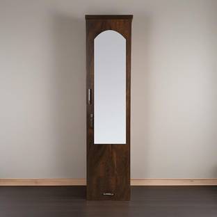 CASPIAN Wooden Almirah for Clothes and Stacking space -Home Furniture Storage Engineered Wood 1 Door Wardrobe