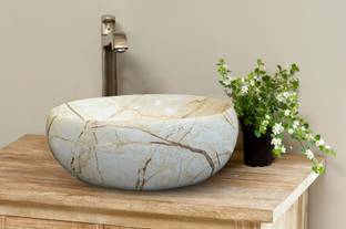 DELTA Premium Designer Ceramic (M09) Wash Basin (16*12*5)(M09) Table Top Basin