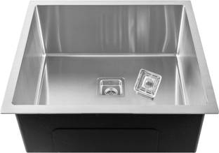 Fossa 24"x24"x10" Inch Single Bowl Premium Handmade Kitchen Sink FHS-28 Vessel Sink