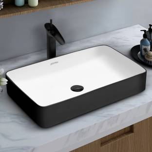 Plantex Wash Basin for Bathroom/Tabletop Basin/Countertop Washbasin Ceramic Basin for Bathroom/Table Top Basin/Washbasin for Bathroom - (NC-828) Counter Top