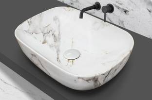 Well Set Premium Designer Ceramic Wash (Size18*13*5inch) M-1011 Table Top Basin