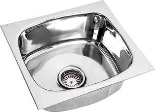 DENMARK Denmark Premium Quality Stainless Steel Kitchen Sink Size 12*15*6 INCH ,Thickness 1MM,Weight1.2KG With Coupling & Waste Pipe Under Counter Basin
