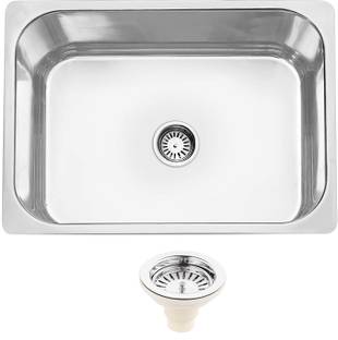 Jindal steel Premium Quality Kitchen Sink 20x17x8 kitchen sink 10 year warranty 304 grade Vessel Sink