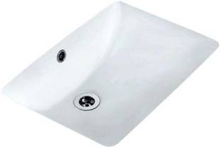Jaquar CONTINENTAL Series Rectangular Ceramic WASH BASIN | 485x370x205 mm | P02-JAQ-CNS-WHT-701 Under Counter Basin
