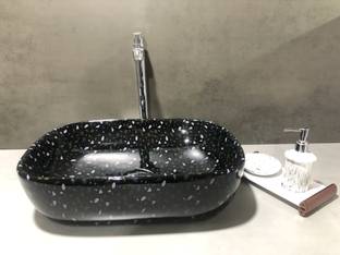 ALPHA Ultra Premium Designer Ceramic Wash Basin(M52) (18*13*5.1)(M52) Table Top Basin
