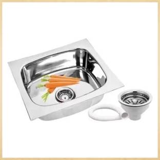 RAKRISH COLLECTION Utility Sink for Kitchen – 18x16x8 Glossy Stainless Steel Utility Sink for Kitchen – 18x16x8 Glossy Stainless Steel Vessel Sink