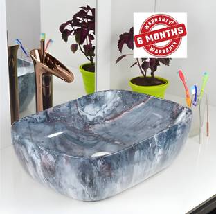 ANTIQUE PREMIUM DESIGNER TABLE TOP COUNTER TOP WASH BASIN 18x13x5.5 ( GLOSSY FINISH) WASH BASIN Table Top Basin