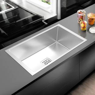 Demac 30x20x10 Kitchen Sink Single Bowl 30 Inch SS304 16-Gauge Stainless Steel Sink DM3020 | HANDMADE | KITCHEN SINK Vessel Sink