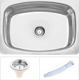 Jindal steel SS_304 (24×18×9) SS-304 Vessel Sink