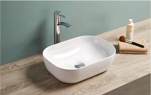 Lofina Ceramic Premium White Table Top Counter Top Wash Basin Ceramic Wash Basin WHITE Table Top Basin