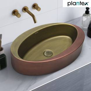 Plantex Ceramic Basin/Washbasin for Bathroom/Tabletop Basin for Home/Office/Hotel (NCTT-679) Counter Top