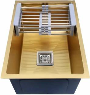 Prestige Handmade Kitchen Sink Gold Vessel Sink