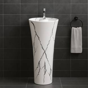 CARA MARK wash basin standing|wash basin|basin| /Modern Pedestal Wash Basins/One Piece Pedestal/ Pedestal Basin