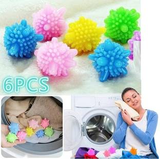 AirSoft 6 Premium Silicone Washing Machine Winding Laundry Anti-tangle Reusable Balls Detergent Bar