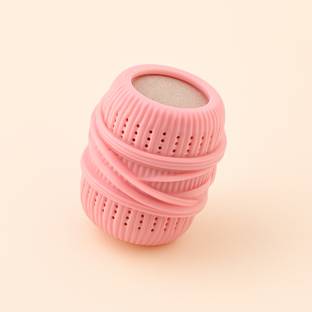 HomeHunt 1Pcs Pink Reusable Washing Machine Laundry Softener Ball with Sponge Core Detergent Bar