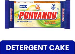 Ponvandu Accel Detergent Cake 290g Pack of 10pcs Detergent Bar