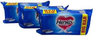 Henko stain care laundry detergent bar pack of 3 (250g*3) Detergent Bar