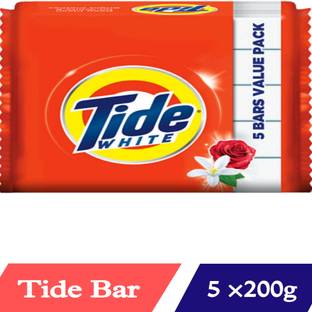 Tide Blue Detergent Bar Soap @# Value Pack (5x200g) Detergent Bar