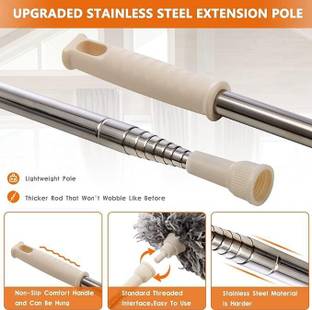 SRTECH SPARE PARTS Duster For Home Cleaning Bendable & Extendable With 100" Expandable Pole Handle Wet and Dry Duster