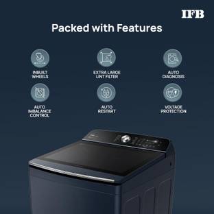 IFB 12 kg Fully Automatic Top Load Washing Machine with In-built Heater Blue