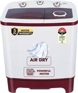 MarQ by Flipkart 6 kg 5 Star Rating Innowash Range Semi Automatic Top Load Washing Machine White, Maro...