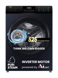 Haier 8 kg 5 Star with Powered by AI-DBT, AI Wash, PuriSteam, 525 mm Super Drum, Inbuilt Heater, Washe...