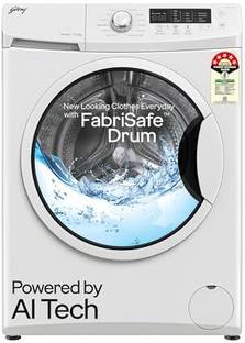 Godrej 7 kg AI Powered, FabriSafe Drum, Eco Wash Fully Automatic Front Load Washing Machine White