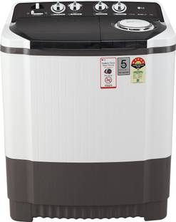 LG 8 kg 5 Star Rating Semi Automatic Top Load Washing Machine Grey, White