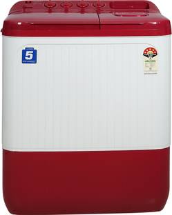 Lloyd 8 kg Semi Automatic Top Load Washing Machine Maroon