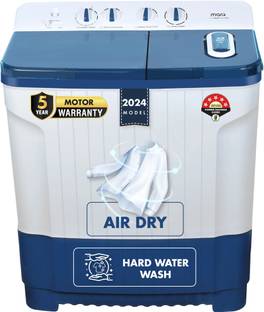 MarQ by Flipkart 8.5 kg 5 Star Rating Innowash Range Semi Automatic Top Load Washing Machine Blue, White