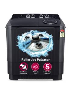 LG 11 kg 5 Star with Roller Jet Pulsator with Soak,� Wind Jet Dry and Rat Away, 8 Kg (Spin Tub Capacit...