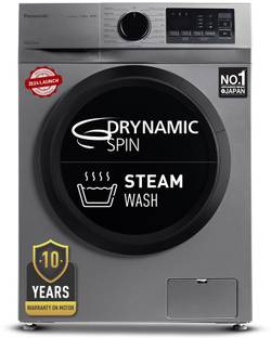 Panasonic 7 kg Fully Automatic Front Load Washing Machine with In-built Heater Silver