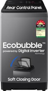 Samsung 9 kg 5 star, Ecobubble, Wi-Fi, Digital Inverter Fully Automatic Top Load Washing Machine Grey