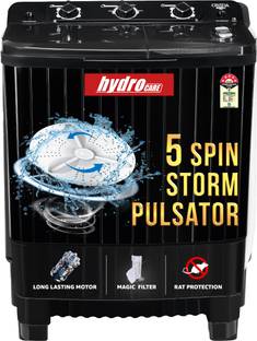 ONIDA 7.5 kg 5 Star Semi Automatic Top Load Washing Machine Black