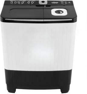 Uniboom 10 kg Semi Automatic Top Load Washing Machine Black, White