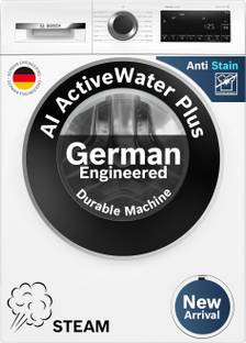 BOSCH 9 kg Fully Automatic Front Load Washing Machine with In-built Heater White