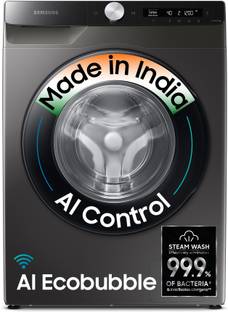 Samsung 8 kg 5 star, AI Control, AI Eco Bubble, Wi-Fi Fully Automatic Front Load Washing Machine with ...