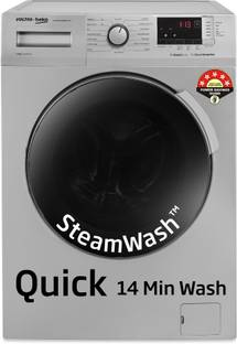Voltas Beko 8 kg Fully Automatic Front Load Washing Machine with In-built Heater Grey
