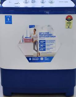 Voltas Beko by A Tata Product 8 kg Semi Automatic Top Load Washing Machine with In-built Heater White