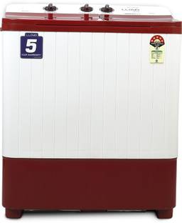 Lloyd by Havells 6.5 kg 1300 RPM, 2 Wash Programs, Magic Filter Semi Automatic Top Load Washing Machine Red