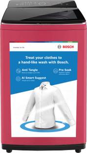 BOSCH 8 kg Fully Automatic Top Load Washing Machine Black, Red