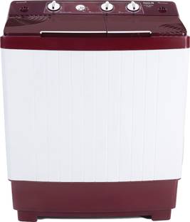 InnoQ 6.5 kg | Turbo Wash Technology | Magic Filter | Dynamic Pulsator | Collar Scrubber | Semi Automatic Top Load Washing Machine Maroon, White