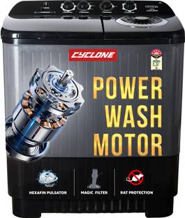 ONIDA 12 kg 5 star Semi Automatic Top Load Washing Machine Black, Grey