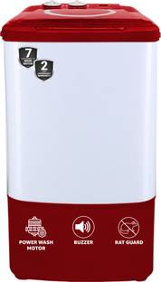 ONIDA 7 kg Washer only White, Maroon