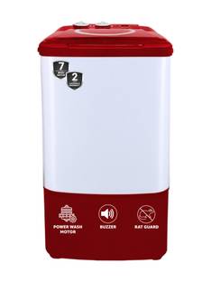ONIDA 7 kg Washer only White, Maroon