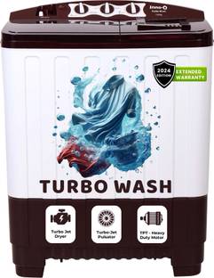 InnoQ 7.5 kg | Turbo Wash | Buzzer | Wheels | Turbo Jet Dryer | Magic Filter | Lint Filter Semi Automa...