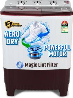 Kenstar 7.5 kg 5Star Rated High Performance Motor With 1350RPM, 5-Fin Pulsator, Aero Dry Function , Ma...